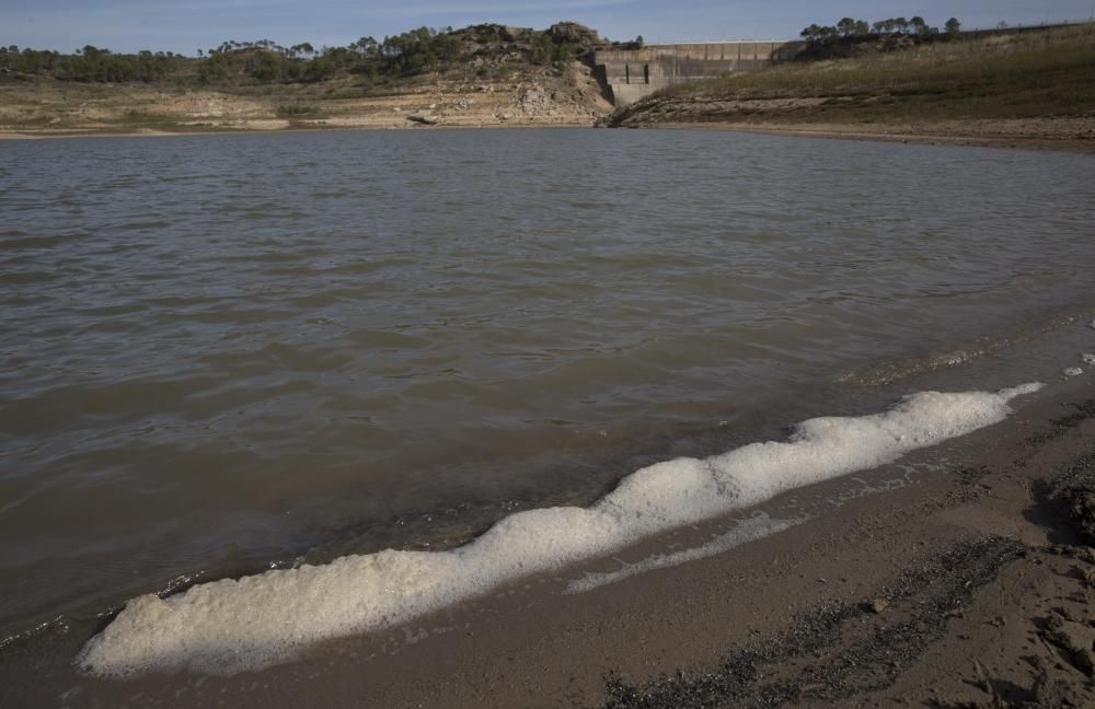 Sequía en el embalse de Forata