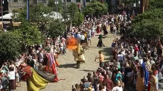 Calor y color en la 25 Feira Franca de Pontevedra