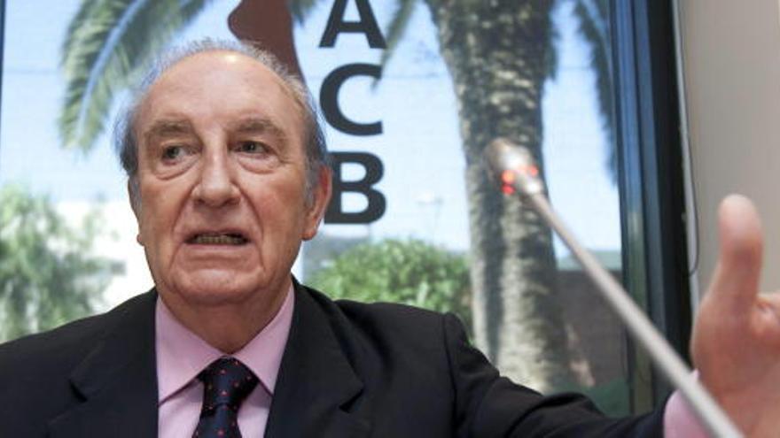 El presidente de la Asociación de Clubs de Baloncesto (ACB), Eduardo Portela.