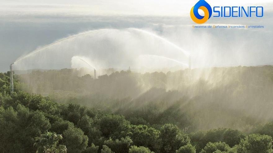 Instalación SIDEINFO® de El Vedat (Torrent) en Valencia operando de forma preventiva ante la amenaza de un incendio forestal.