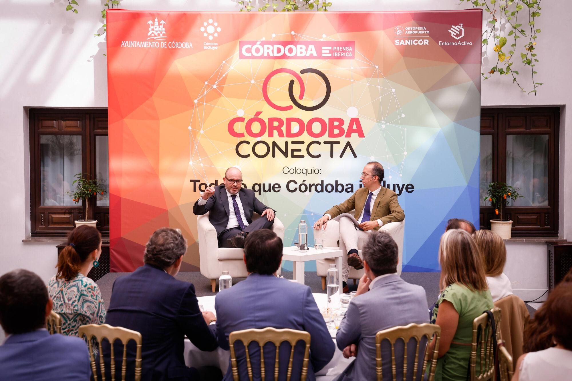 El delegado de Inclusión, Accesibilidad y Movilidad del Ayuntamiento de Córdoba analiza las políticas de su área durante la primera mitad del mandato en el coloquio organizado por Diario CÓRDOBA