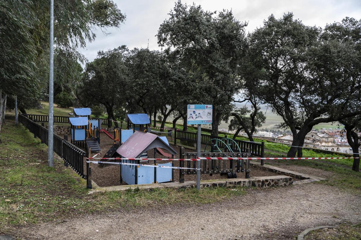 Galería | Vandalismo en el Paseo Alto de Cáceres