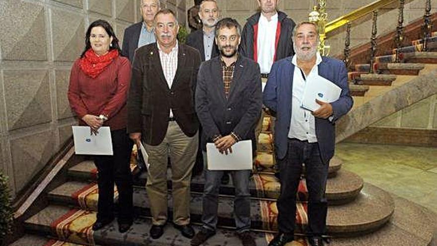 Alcaldes de A Coruña y comarca, sin los del PP, en 2016, tras la declaración de María Pita para impulsar el área.