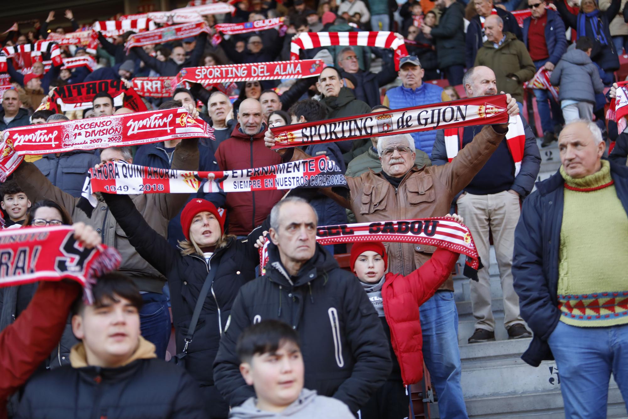 EN IMÁGENES: El encuentro entre el Sporting y el Real Zaragoza