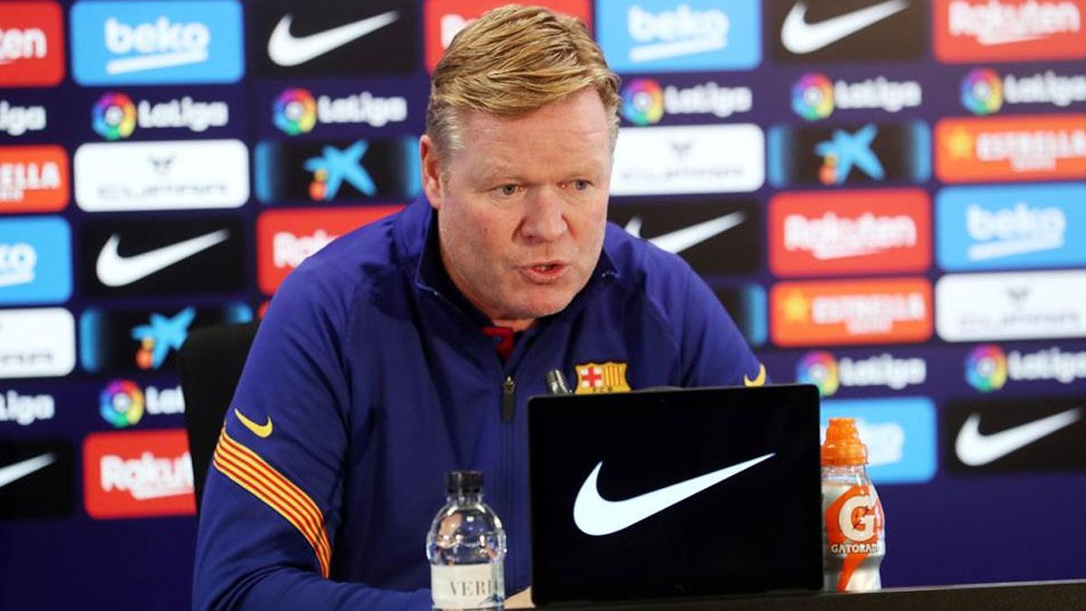 Ronald Koeman comparece antes del primero de los dos duelos consecutivos contra el Sevilla