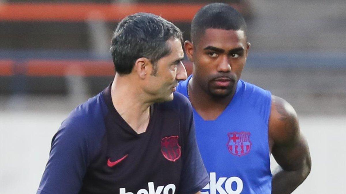 Malcom no gozó de oportunidades con Ernesto Valverde