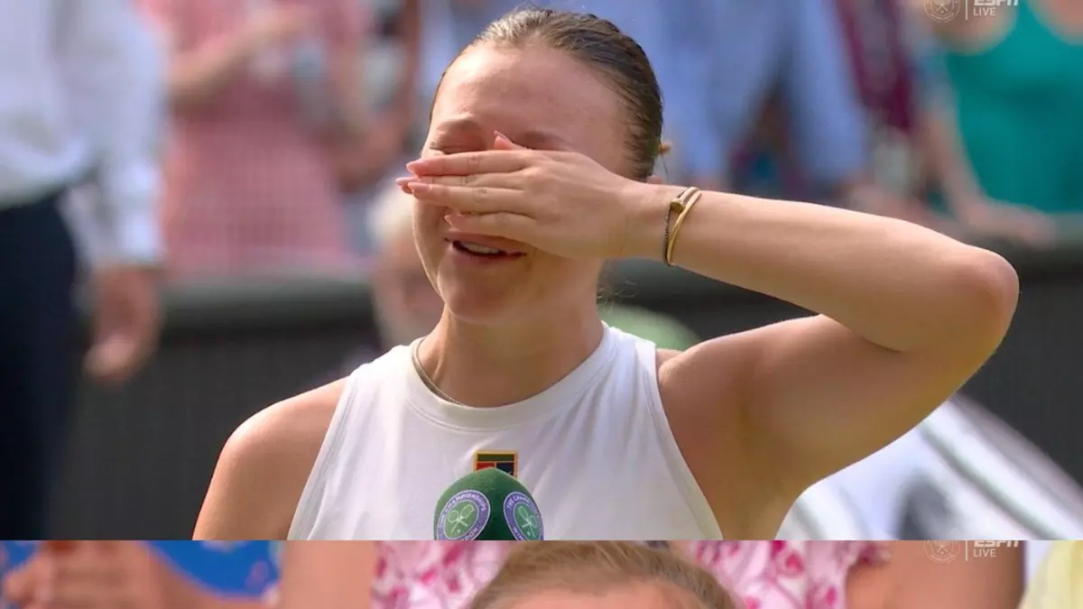 Anisimova, desolada tras el ridículo en la final de Wimbledon: "Mi madre no se merece esto"
