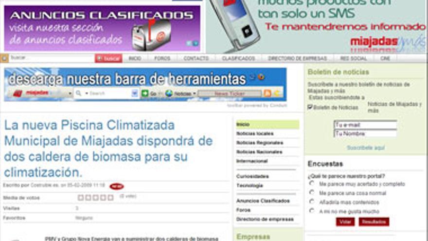 Miajadas y comarca estrenan un nuevo portal en internet