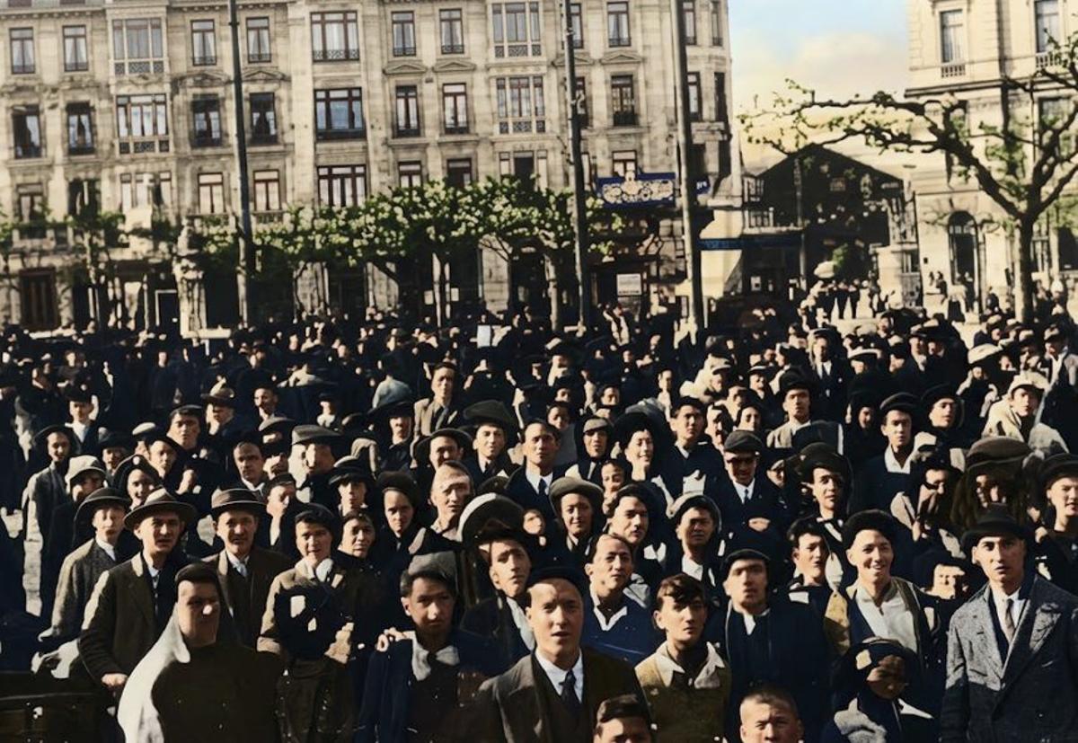 La manifestación en La Escandalera.
