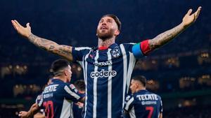 Sergio Ramos celebra con Rayados