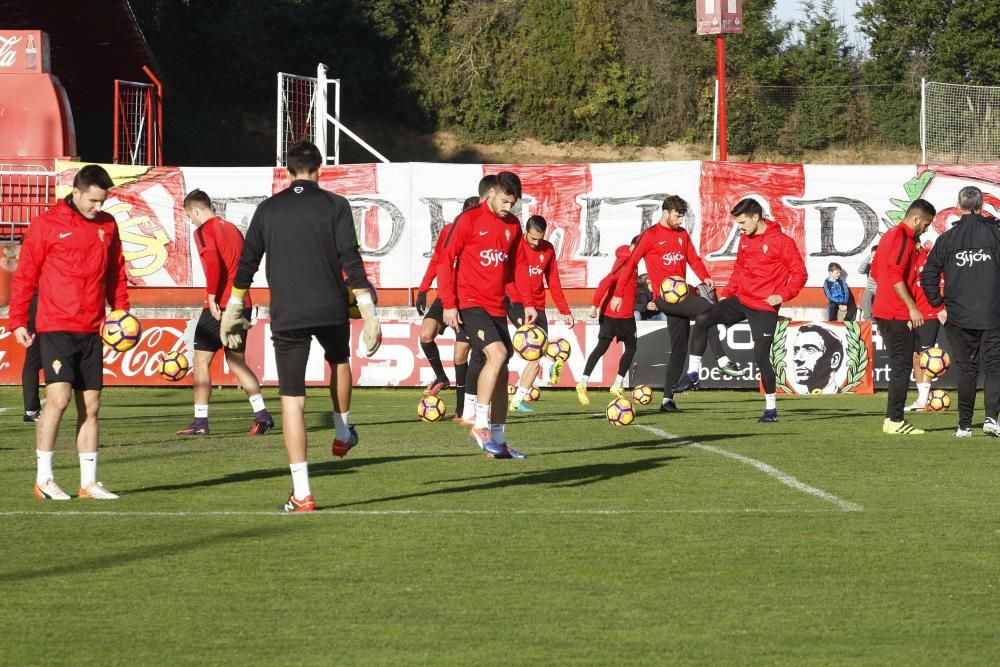 Entrenamiento del Sporting