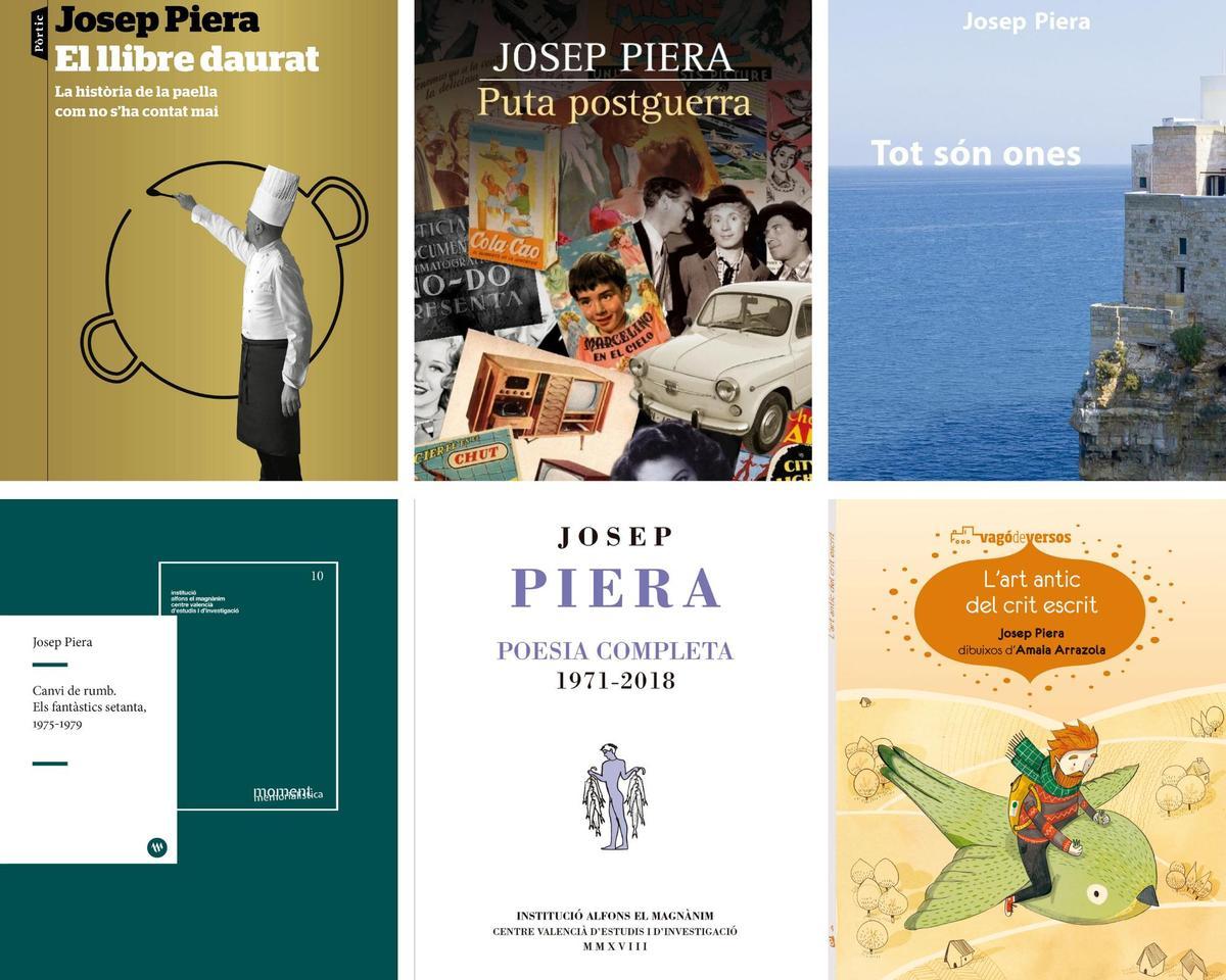 Portades de llibres de Josep Piera