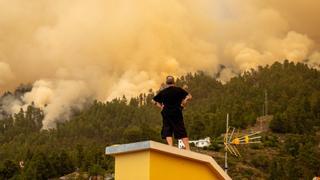 Se contiene un flanco del incendio de La Palma, pero se teme que avance al Parque Nacional