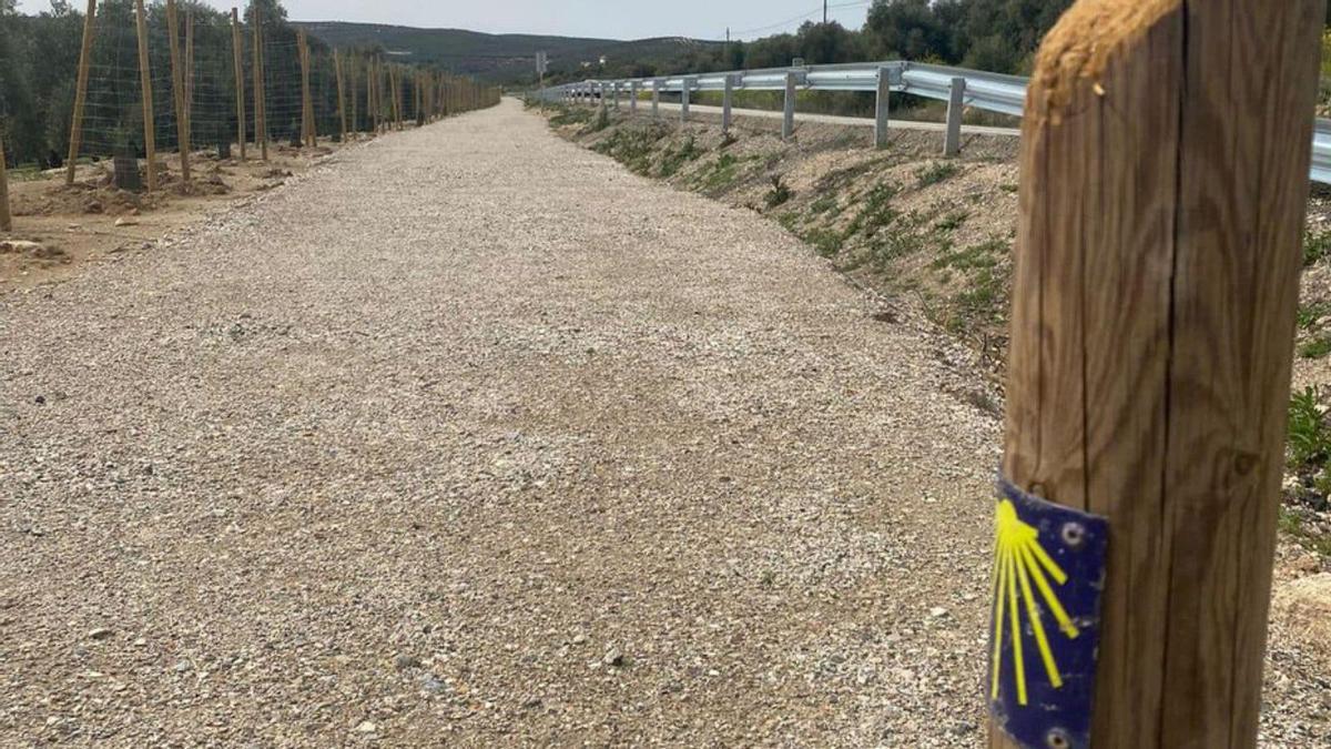 Camino de Santiago Mozárabe, a su paso por Cuevas Bajas.