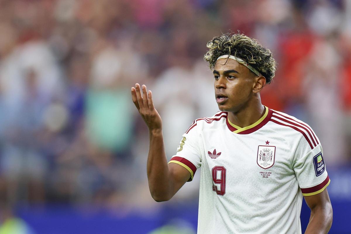 Lamine Yamal en uno de los partidos que ha disputado en el Mundial.