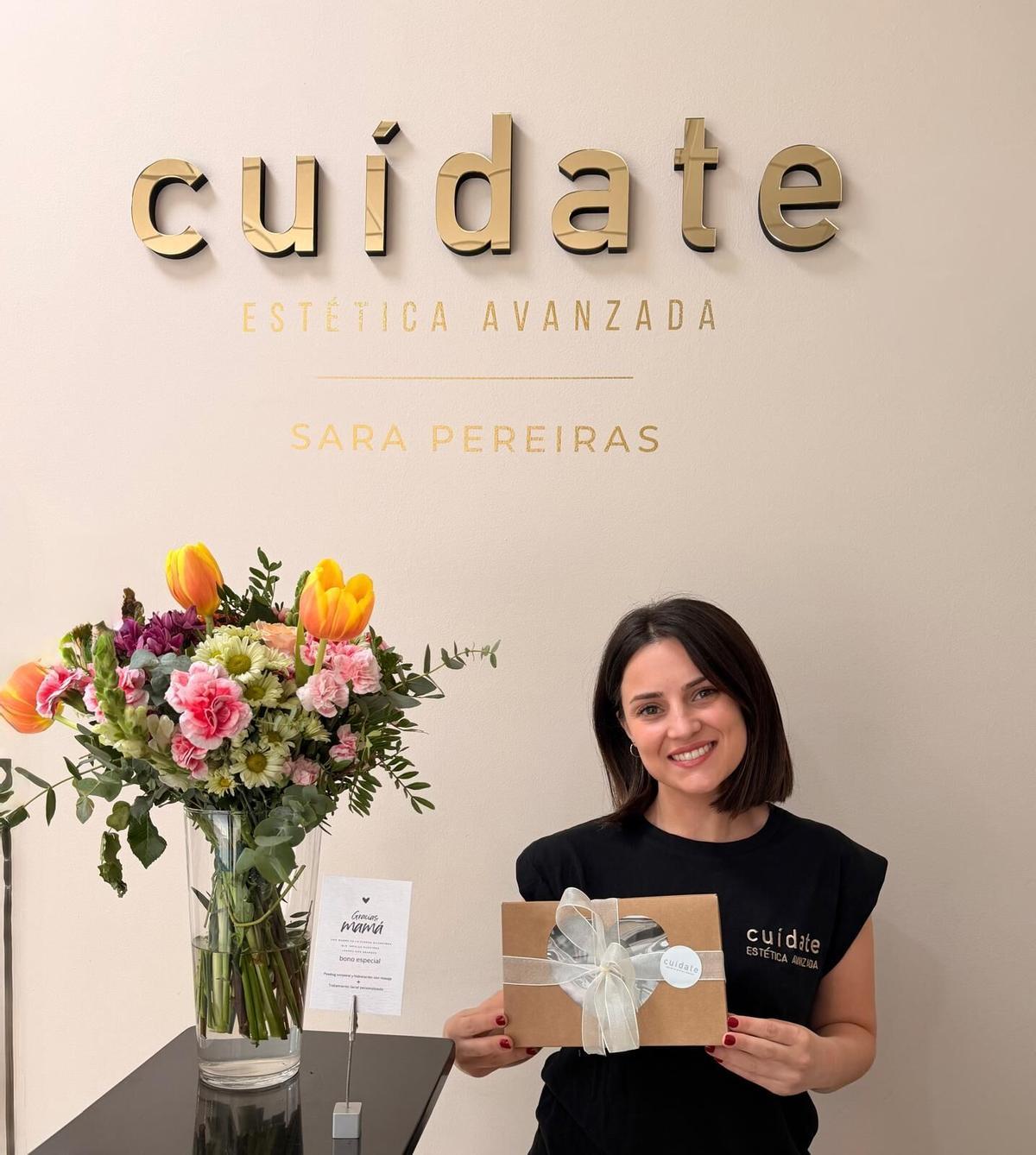 Sara Pereiras de Cuidate, centro de belleza de A Estrada