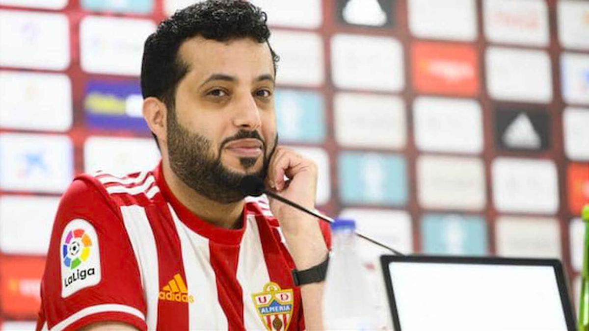 Turki Al-Sheikh durante una rueda de prensa