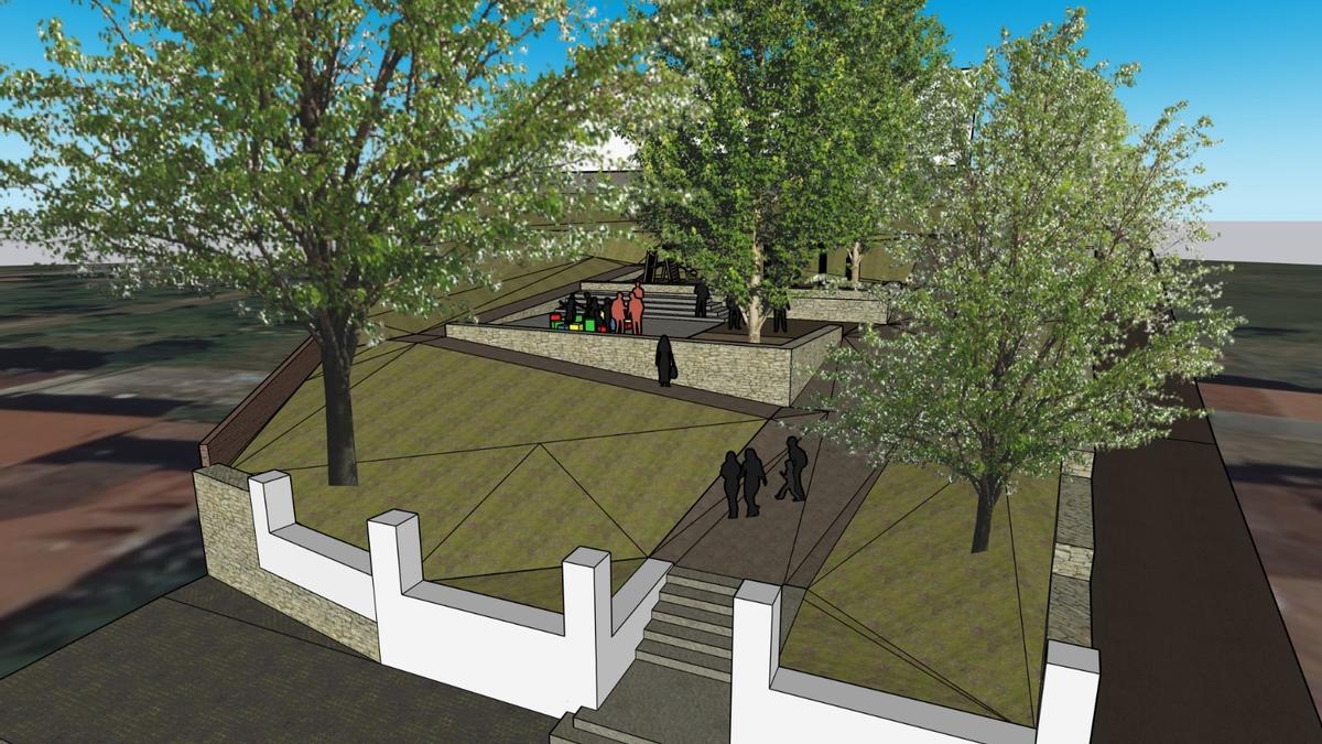 Así se ve la recreación del proyecto del parque del Bernardo Gurdiel