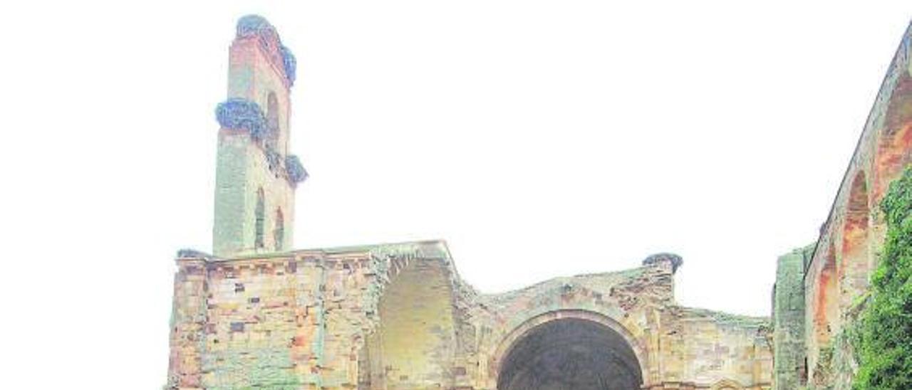 El Monasterio de Santa María 
de Moreruela, en Zamora, y
Jesús Domínguez.   | // J.L.F/X.A.