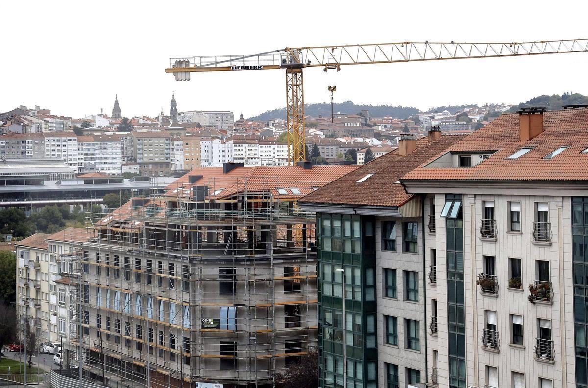 Construcción de viviendas nuevas en la zona de Restollal de Santiago