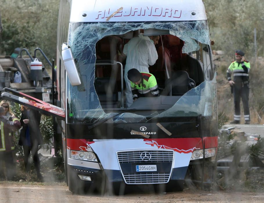 Accidente de tráfico en Freginals (Tarragona)