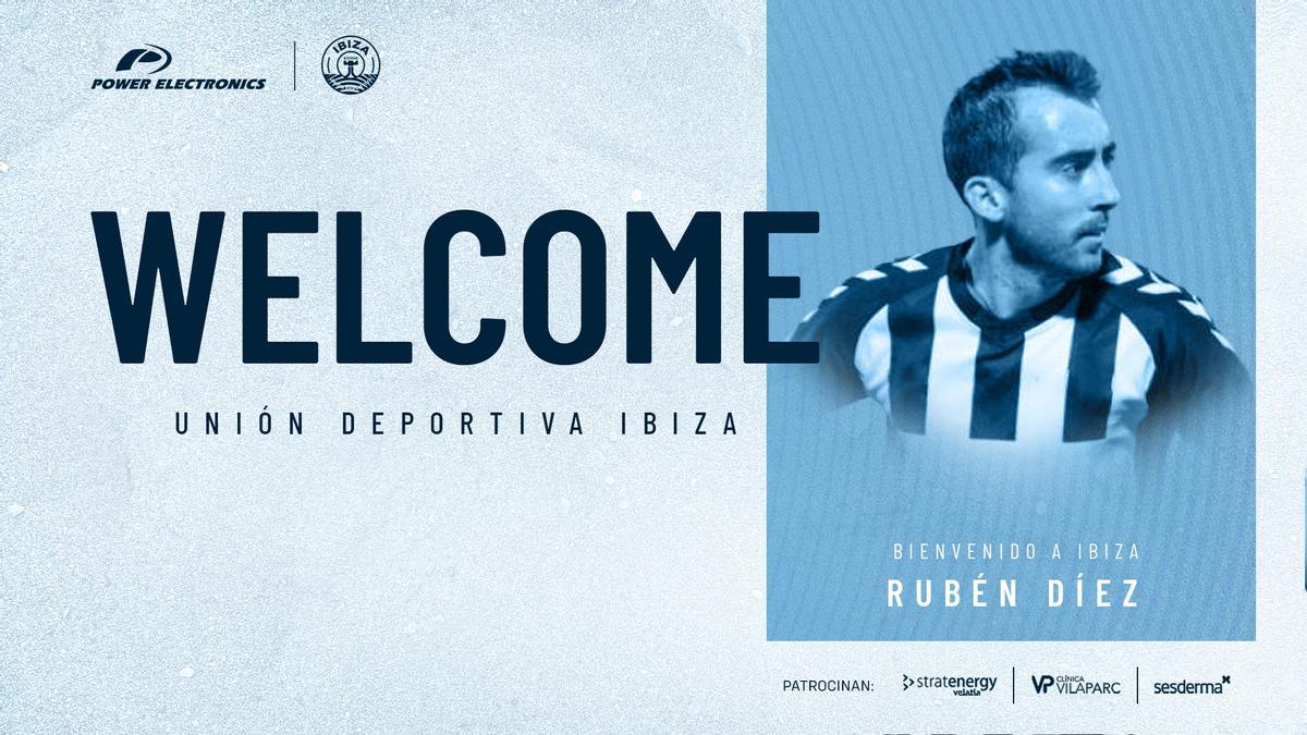 Bienvenida a Rubén Díez como nuevo jugador de la UD Ibiza