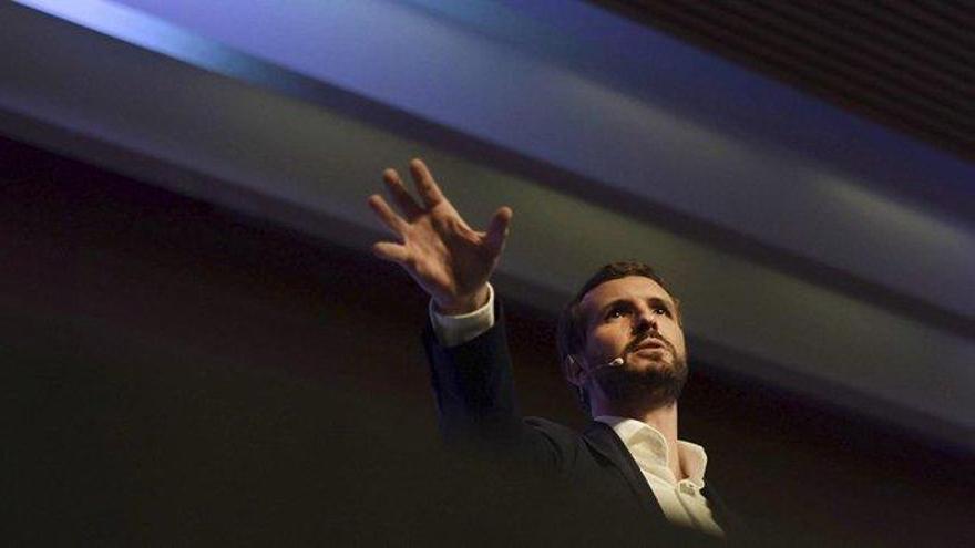 Pablo Casado promete &quot;poner orden en Cataluña&quot; si el PP gana las elecciones