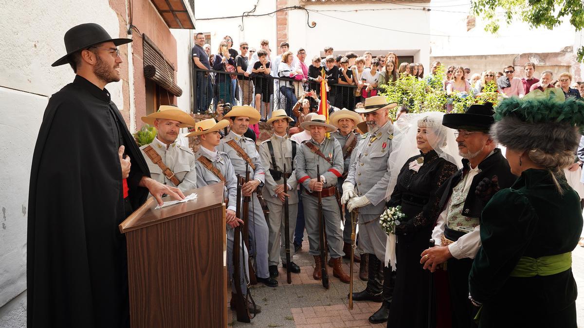 La recreación de una boda será uno de los atractivos para los visitantes de la localidad con motivo de esta muestra.