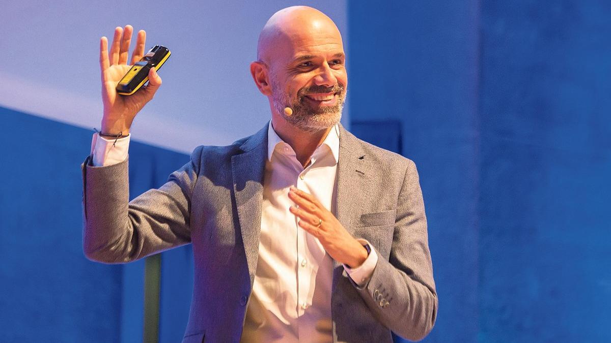 Luca Lazzarini, en el estreno del Razoptimismo Tour de Banco Mediolanum en Barcelona