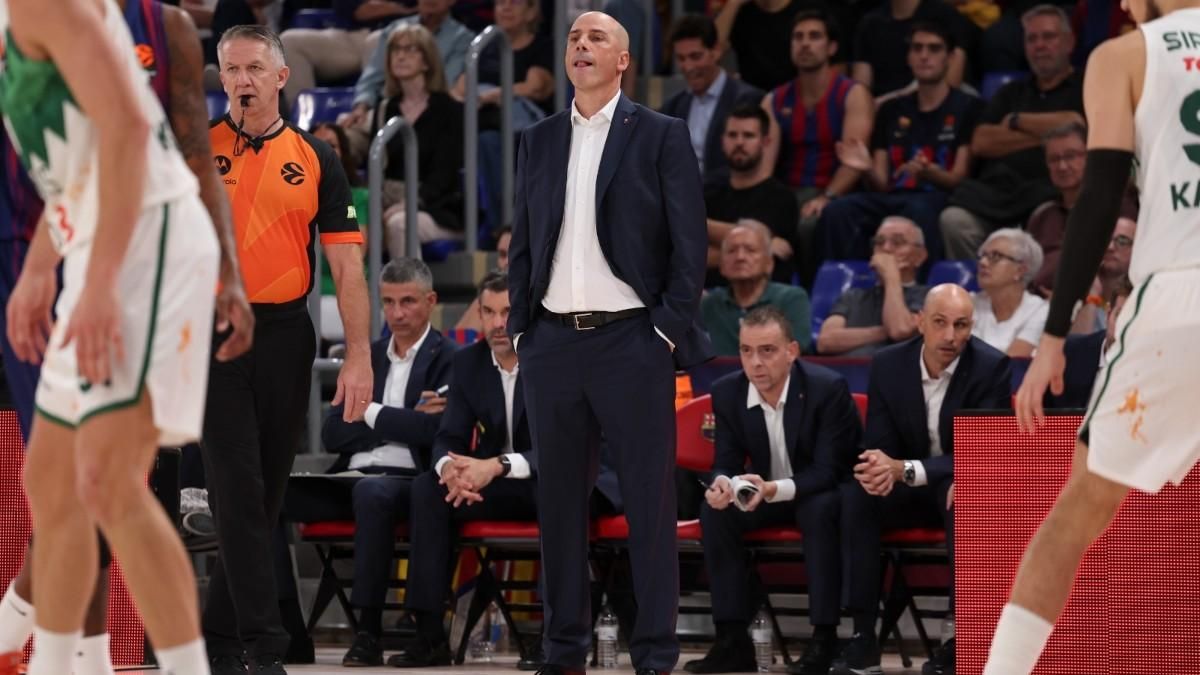 Joan Peñarroya, during the Euroleague match against Zalgiris