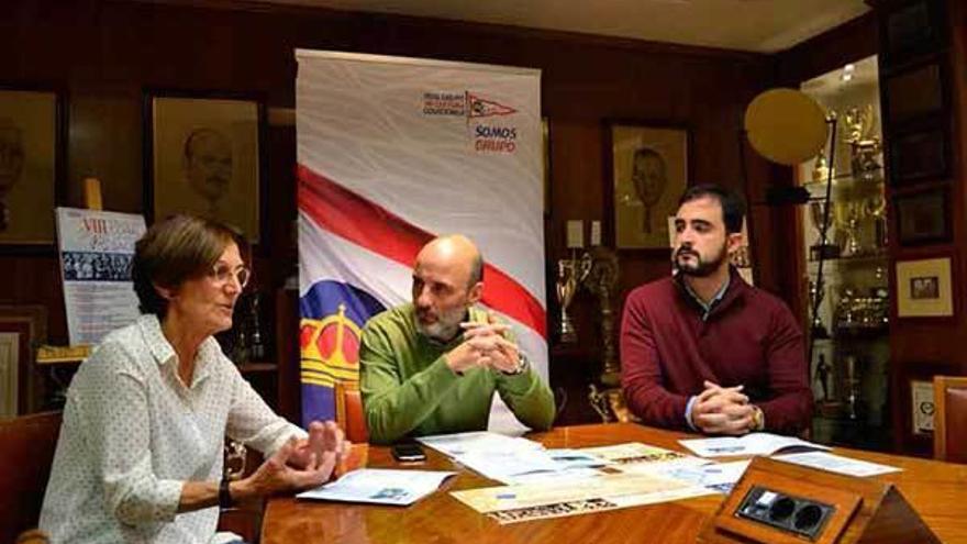 Monserrat Bercial, Antonio Corripio y David Pérez, en la presentación del encuentro coral.