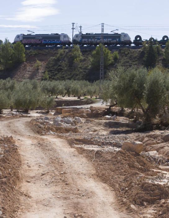 Abren el tramo afectado por las lluvias en la Font de la Figuera