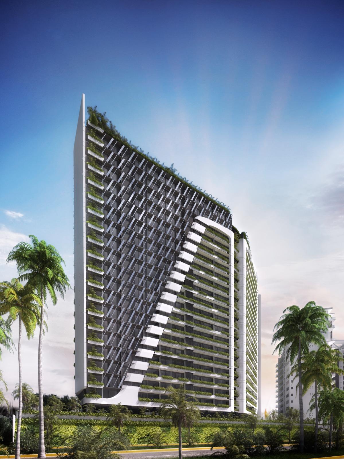 El edificio Woha de Puerto Cancún