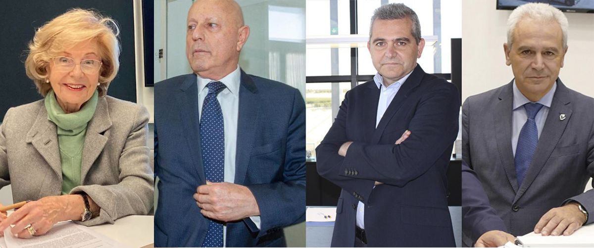 Tomás Olivo, los hermanos Juan Ignacio y José Esteban Conesa y Gloria Alemán.