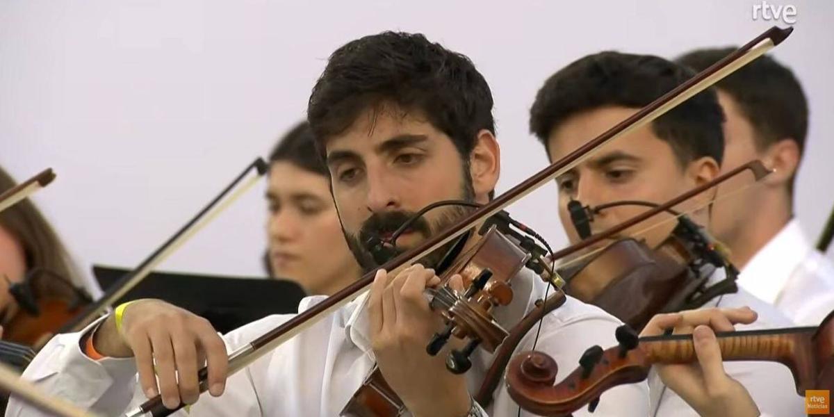 Gabriel López Olivares, el músico ibicenco que tocó ante el Papa en Barcelona