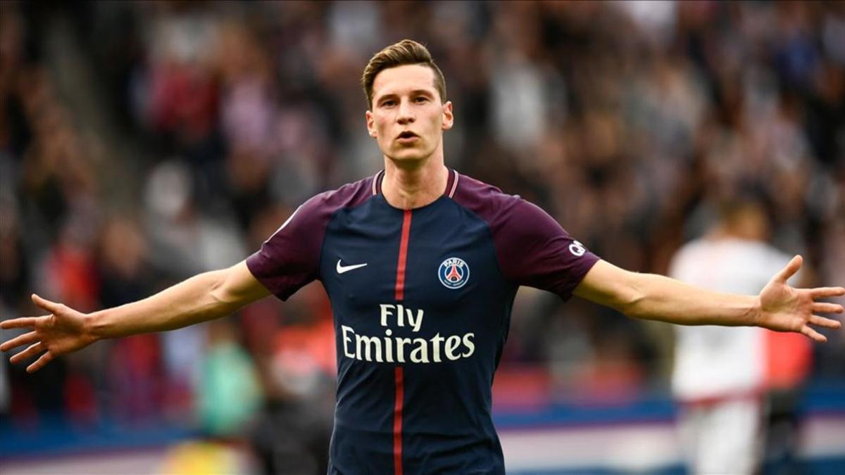 Draxler celebrando un gol con el PSG