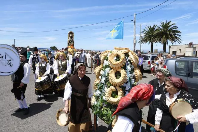 La procesión de la Virgen de La Providencia en Gijón, en imágenes