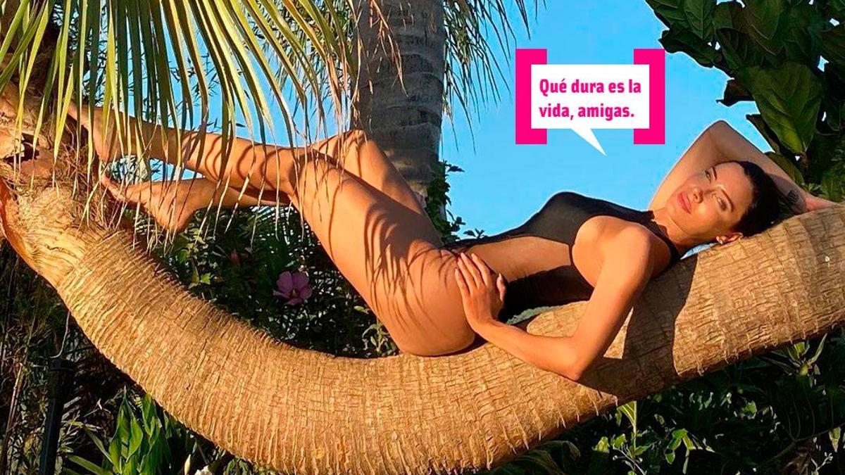 Pilar Rubio apurando sus vacaciones