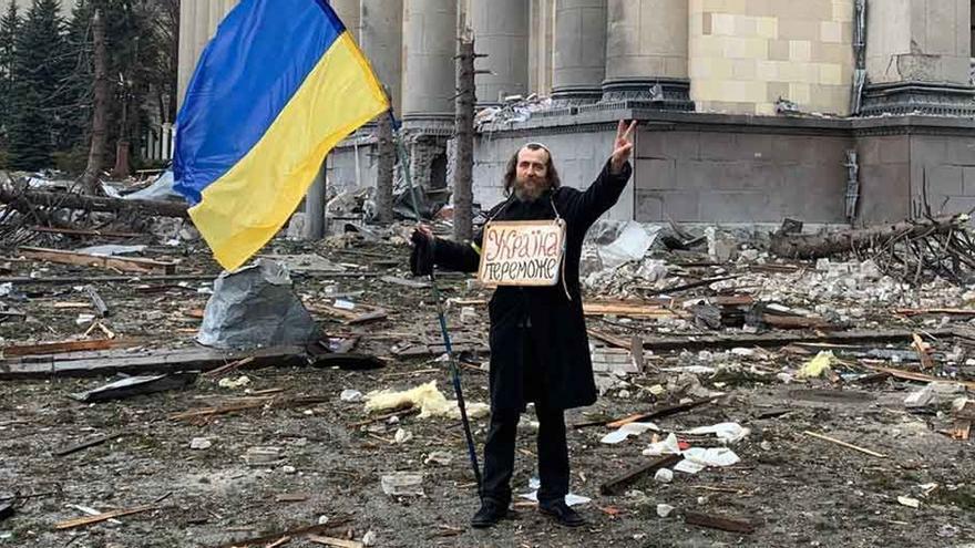 Un ciudadano ucraniano, en Járkov.