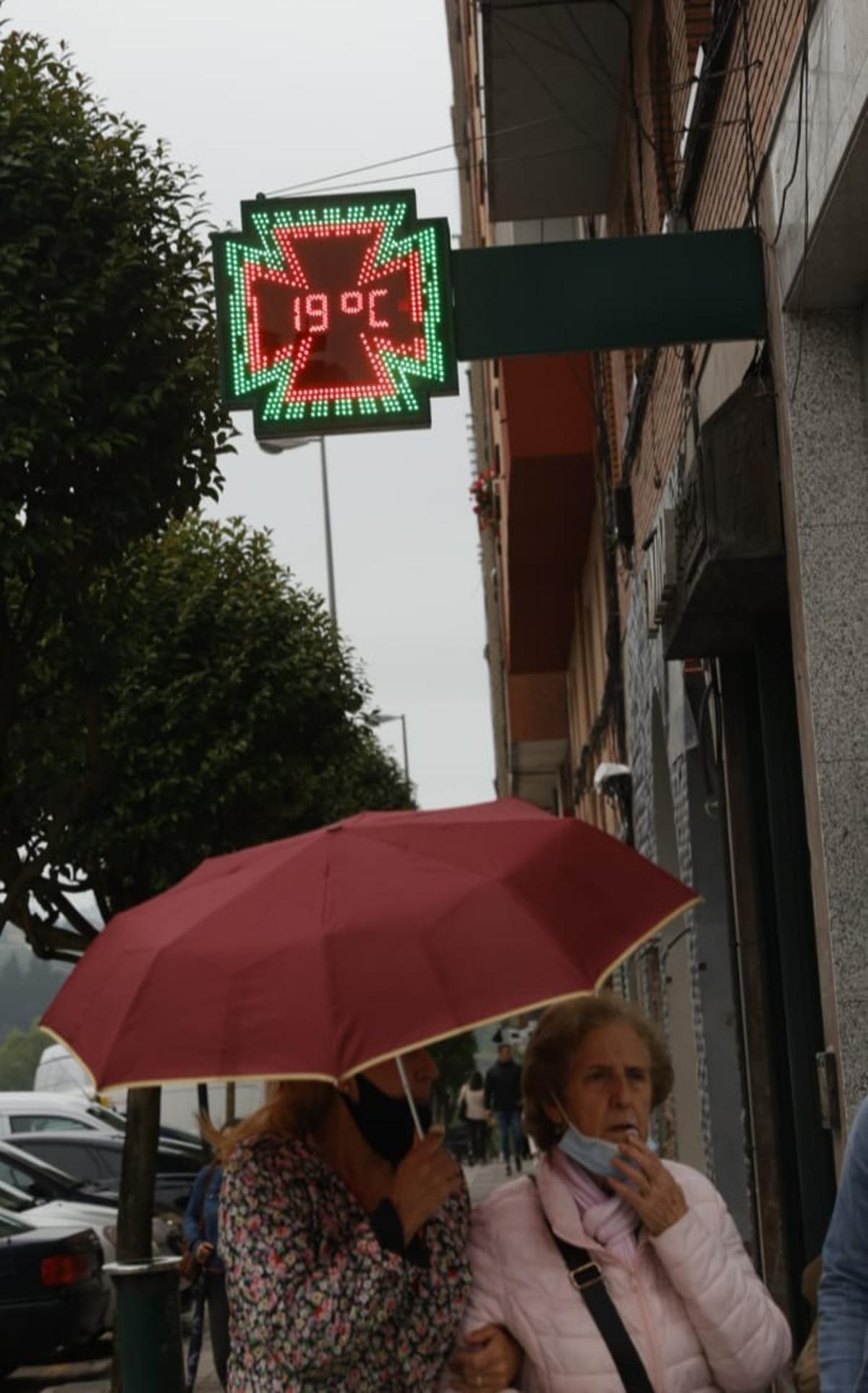 Termómetro en Oviedo.