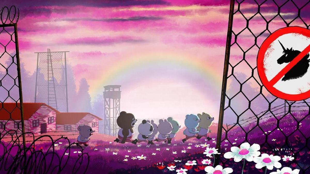 Fotograma de la película «Unicorn Wars», dirigida por el director Alberto Vázquez.