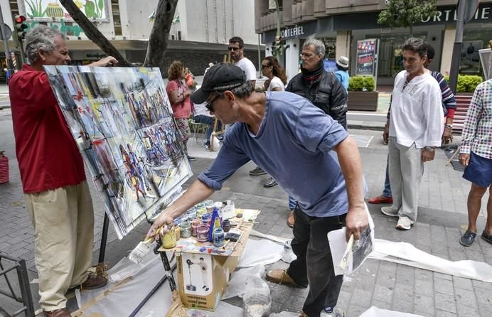 LAS PALMAS DE GRAN CANARIA A 27/05/2017 Concurso de pintura rápida Zona Comercial Mesa y López. FOTO: J.PÉREZ CURBELO