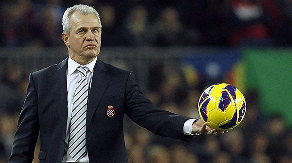 L’entrenador blanc-i-blau, a la roda de premsa prèvia a la visita al Calderón.