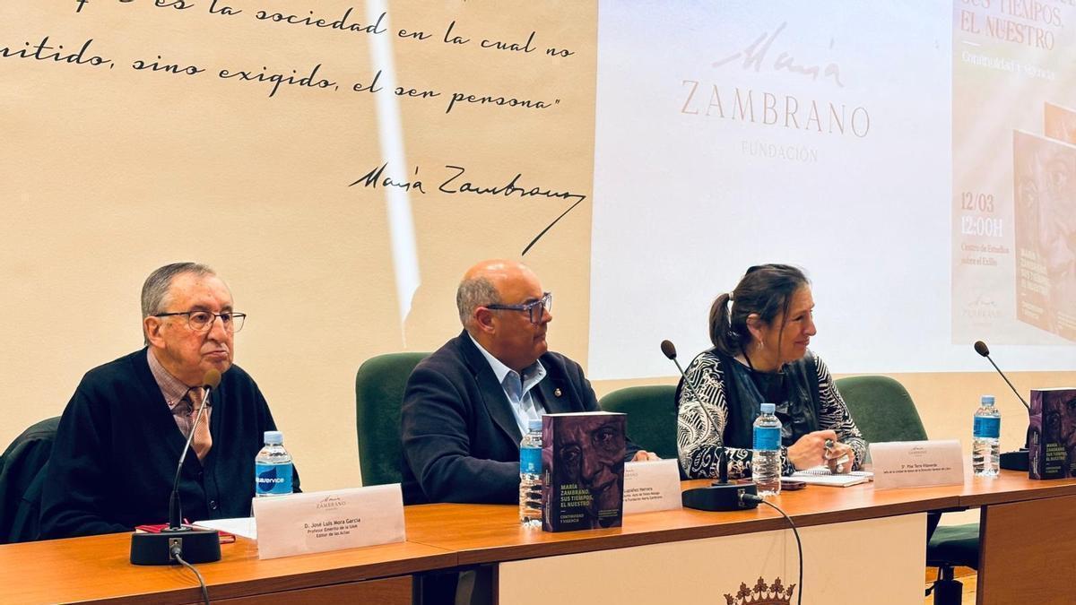 La Fundación María Zambrano presenta las actas del VII Congreso Internacional dedicado a la pensadora de Vélez-Málaga