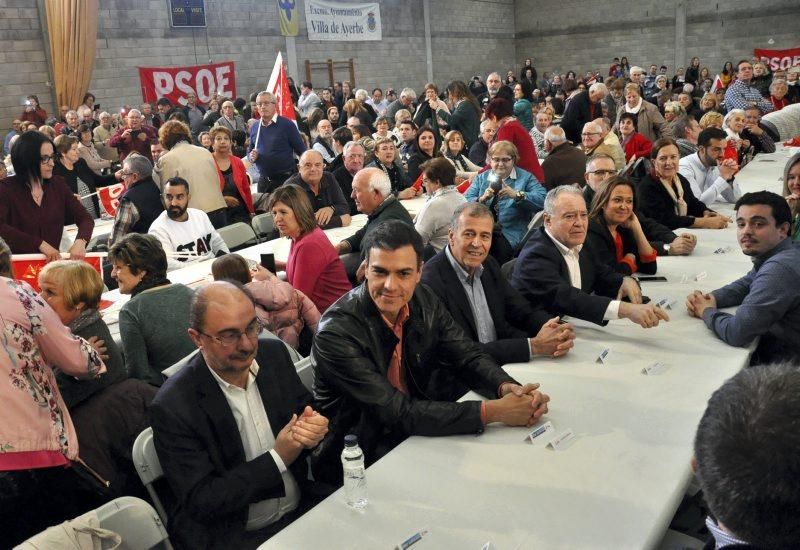 Pedro Sánchez celebra la Fiesta de la Rosa en Ayerbe