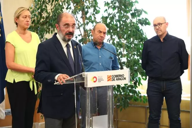Lambán apremia a cerrar este mes el plan para la FP, "crucial" para el futuro económico de Aragón