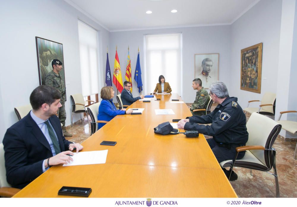 El ejército se despliega en Gandia