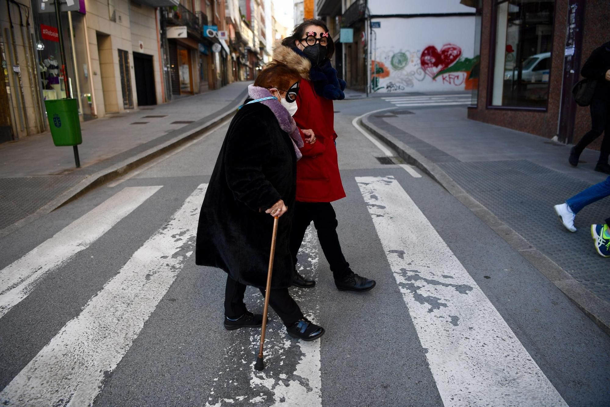 El Entroido de 2021, el menos 'choqueiro' en A Coruña