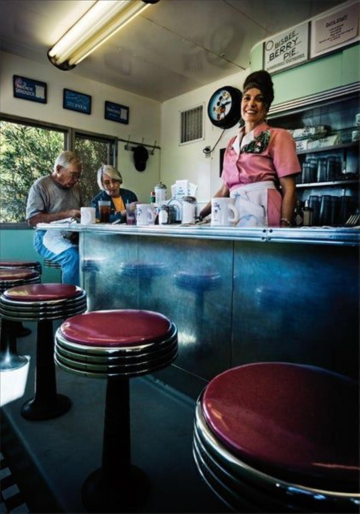 Cafetería en Bisbee (a la
izquierda), donde es posible degustar platos típicos
de la gastronomía