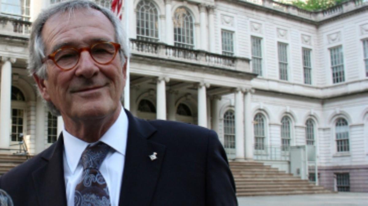 L’alcalde de Barcelona, Xavier Trias, i el president de Barcelona Global, Emili Cuatrecases, valoren la reunió amb l’alcalde de Nova York, Michael Bloomberg, d’aquest dijous.